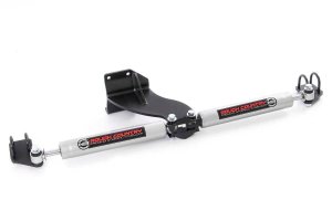 Ram 3500 Steering Stabilizer - Rough Country - N3 Dual | 2.5-8 Inch Lift - '13-'23